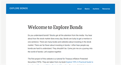 Desktop Screenshot of explorebonds.com